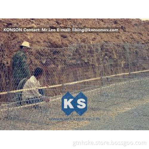 Galvanized Double Twisted Hexagonal Woven Steel Gabion Boxe